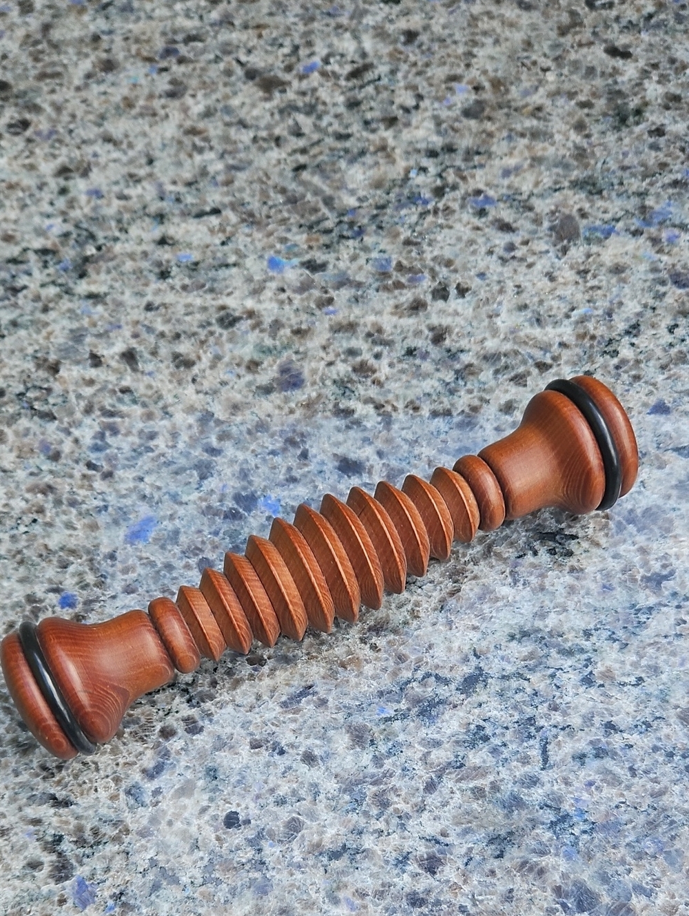 Wooden Handheld Massage Stick - Brown